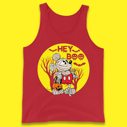 Hey Boo Disney Halloween Mickey Mouse Mummy Trick Or Treat Spooky Vibes Tank Top