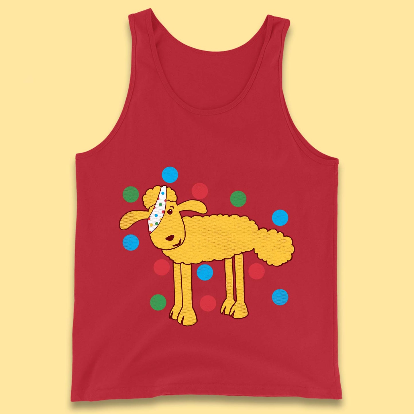 Spotty Pudsey Sheep Children In Need Dotty Spot Charity Raising Pudsey Sheep Tank Top