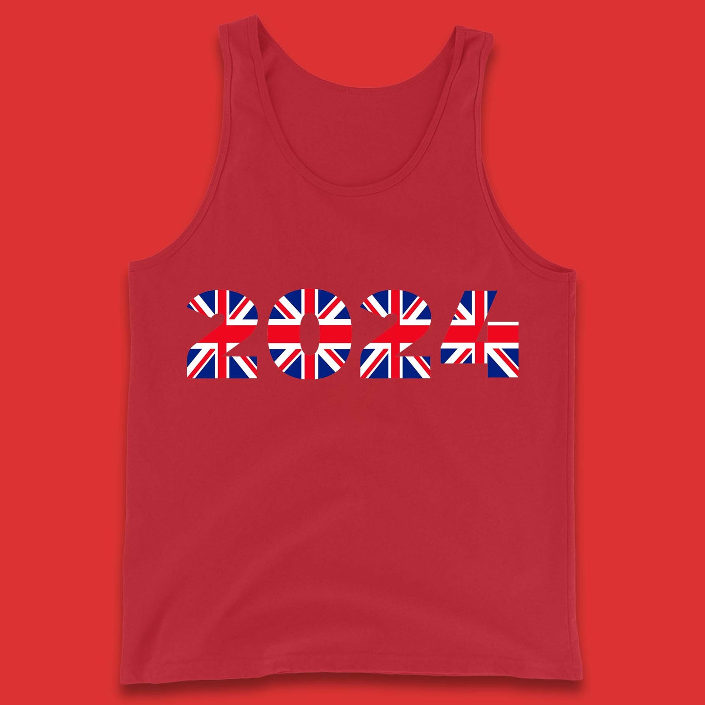 New Year 2024 UK Flag Tank Top