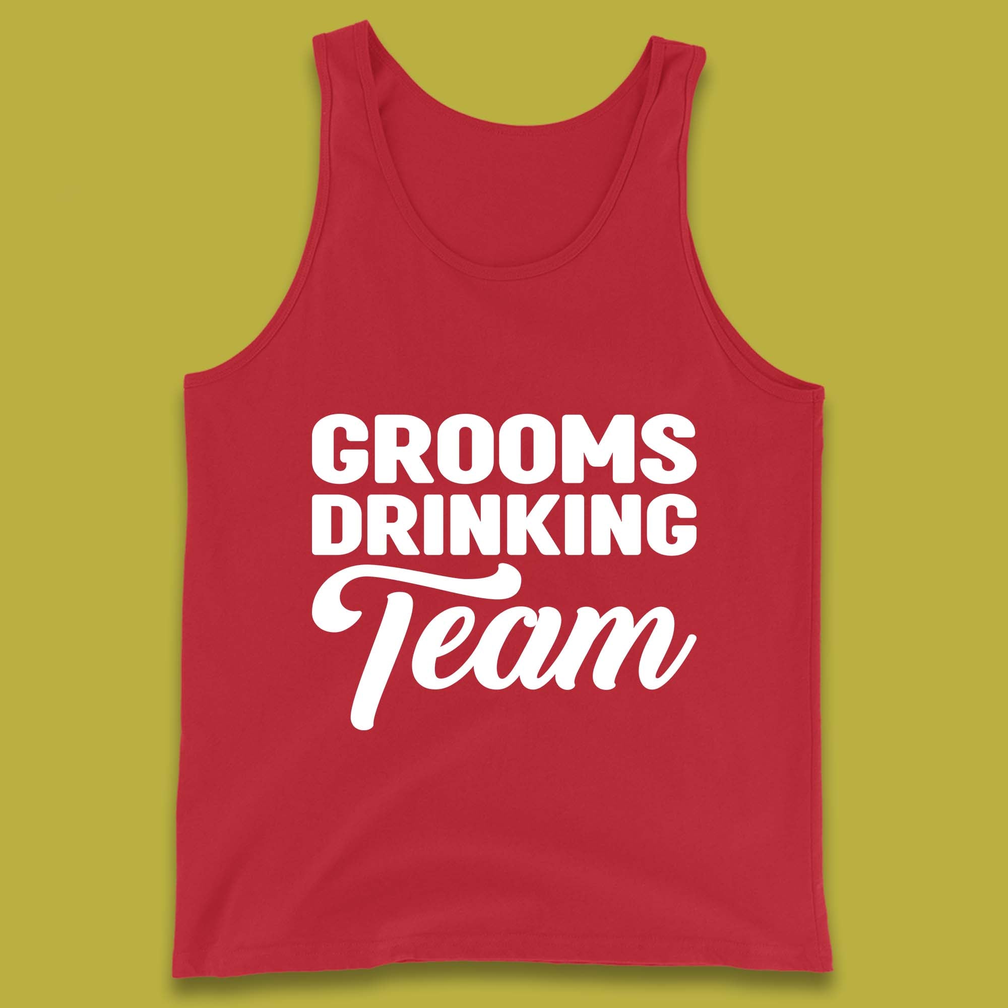 Groom Drinking Team Funny Bachelor Party Wedding Drinking Team Tank Top