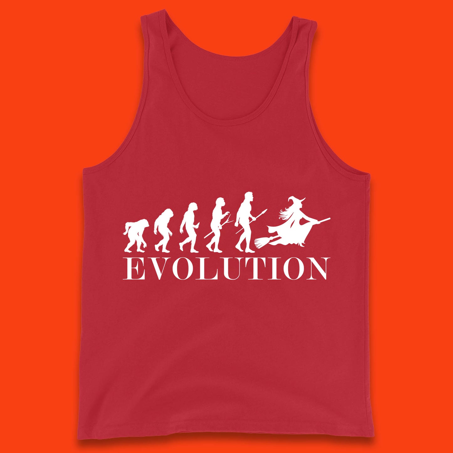 Witch Evolution Halloween Scary Spooky Witch Costume Tank Top
