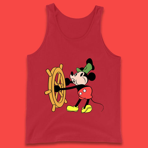 Classic Disney Mickey Mouse Steamboat Willie Disneyland Magic Kingdom Trip Tank Top