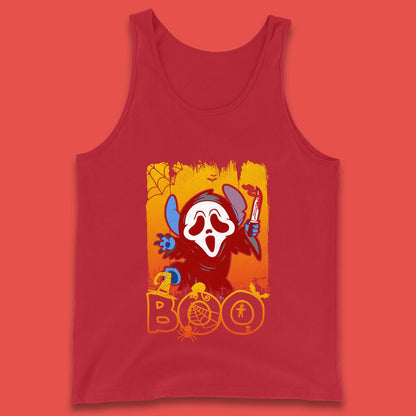 Stitch Scream Ghostface Disney Halloween Horror Movie  Disney Lilo & Stitch Tank Top