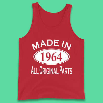 Made In 1964 All Original Parts Vintage Retro 59th Birthday Funny 59 Years Old Birthday Gift Tank Top