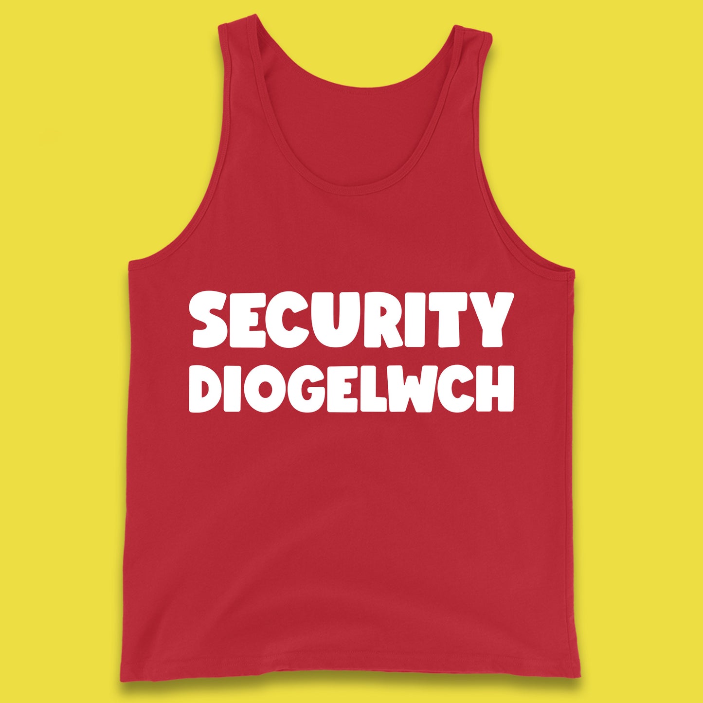 Security Diogelwch Security Services Diogelwch Cymru Workwear Guard Doorman Bodyguard Tank Top
