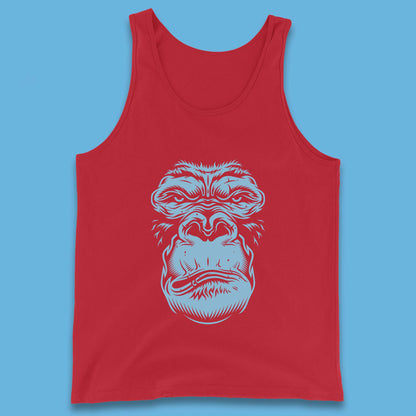 Angry Gorilla Face Scary Wild Angry Monkey Tank Top