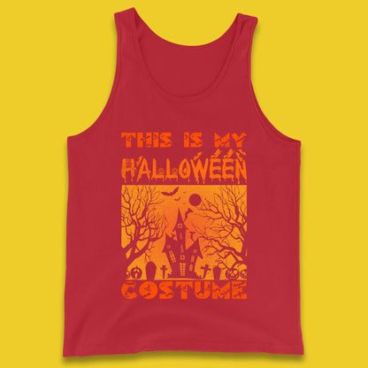 This Is My Halloween Costume Horror Scary Haunted House Spooky Season Tank Top
