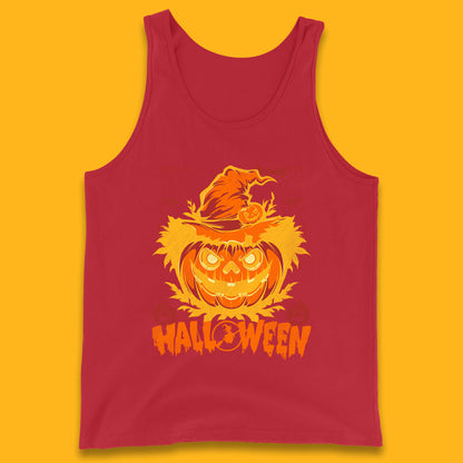 Halloween Scary Pumpkin Face Jack O Lantern Horror Halloween Night Tank Top