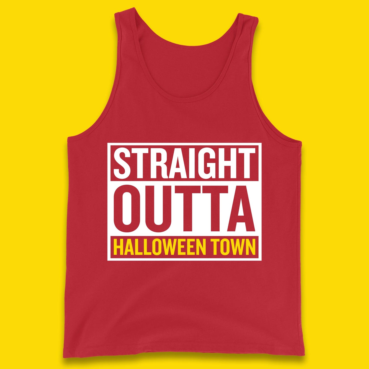 Straight Outta Halloween Town Horror Scary Spooky Season Tank Top