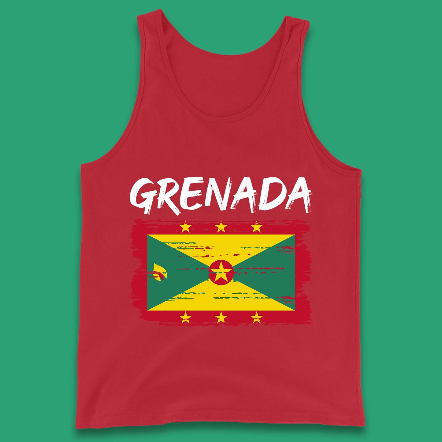 Grenada Flag Distressed Grenadian Heritage Country In The Caribbean Tank Top