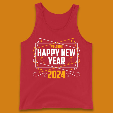 Welcome Happy New Year 2024 Tank Top