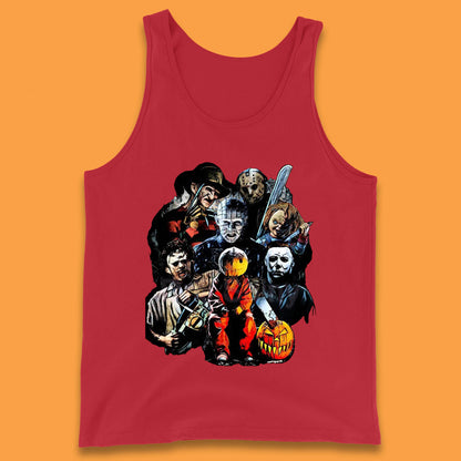 Halloween Horror Movie Characters Friends Halloween Villians Serial Killers Tank Top