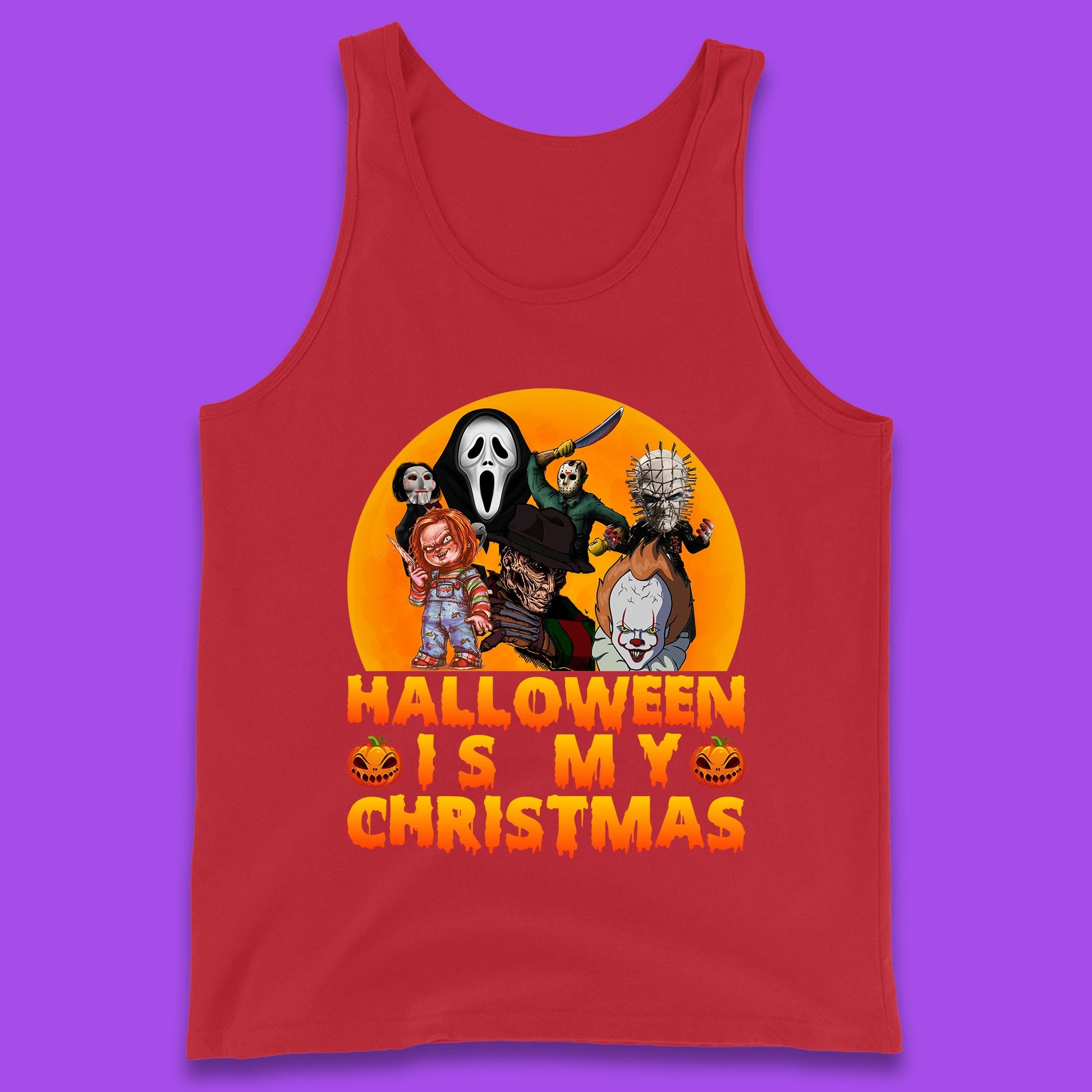 iconic horror movie characters tank top