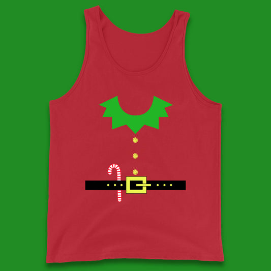 christmas elf costume christmas candy tank top