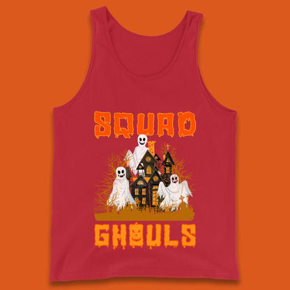 Squad Ghouls Halloween Boo Ghost Horror Scary Haunted House Tank Top