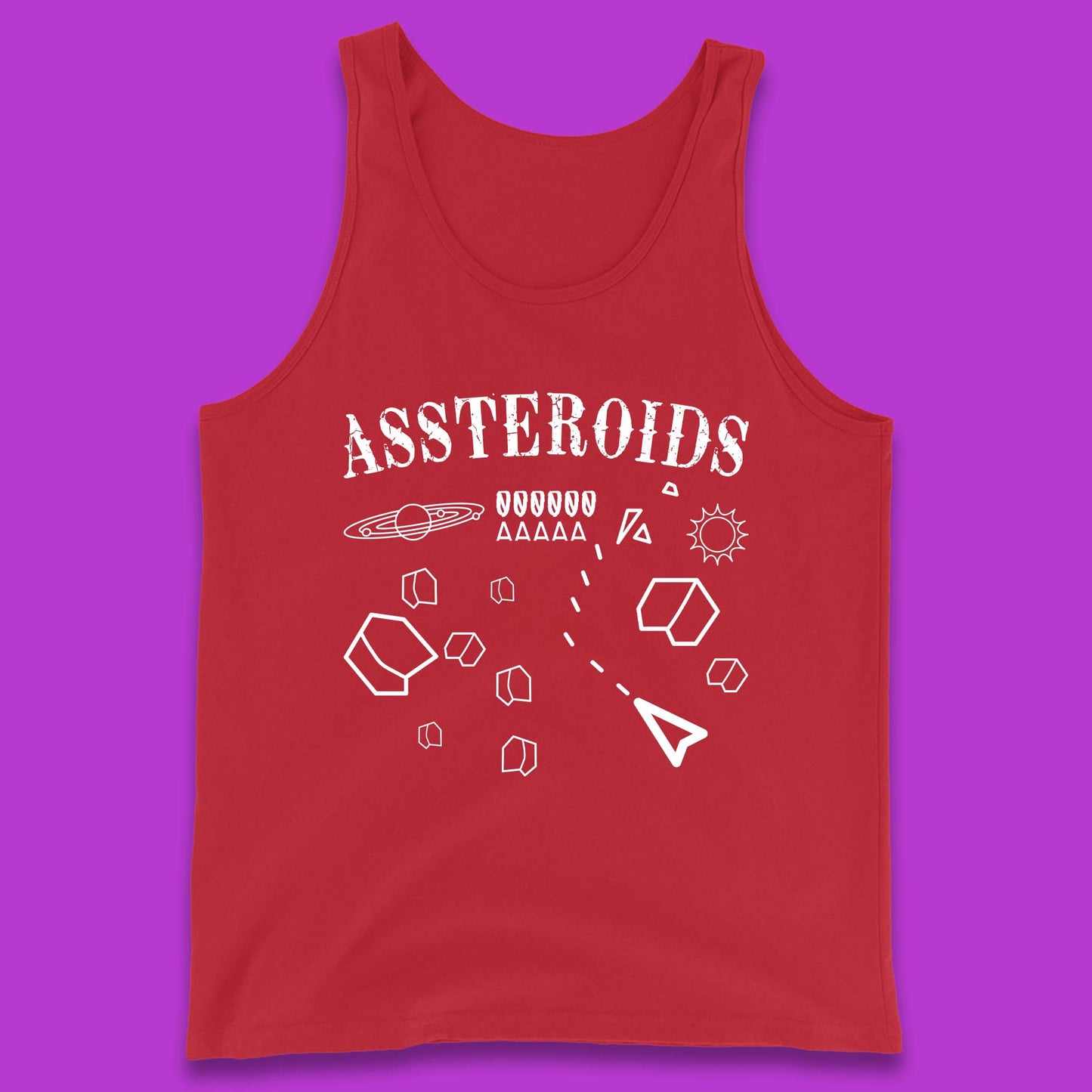 Assteroids Video Game Tank Top
