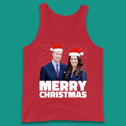 Prince William & Kate Merry Christmas Tank Top