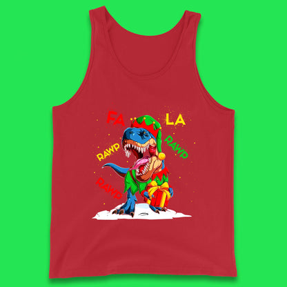 christmas dinosaur tank top