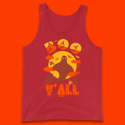 Halloween Boo Y'all Hey Boo Funny Spooky Halloween Party Tank Top