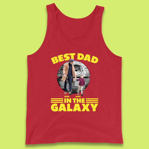 Personalised Best Dad In The Galaxy Tank Top