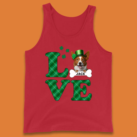 Personalised Love St. Patrick's Dog Tank Top