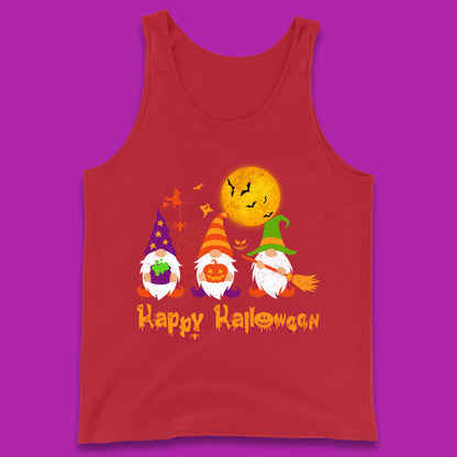Happy Halloween Gnomies Spooky Witch Gnomes Scary Gnome Lover Tank Top
