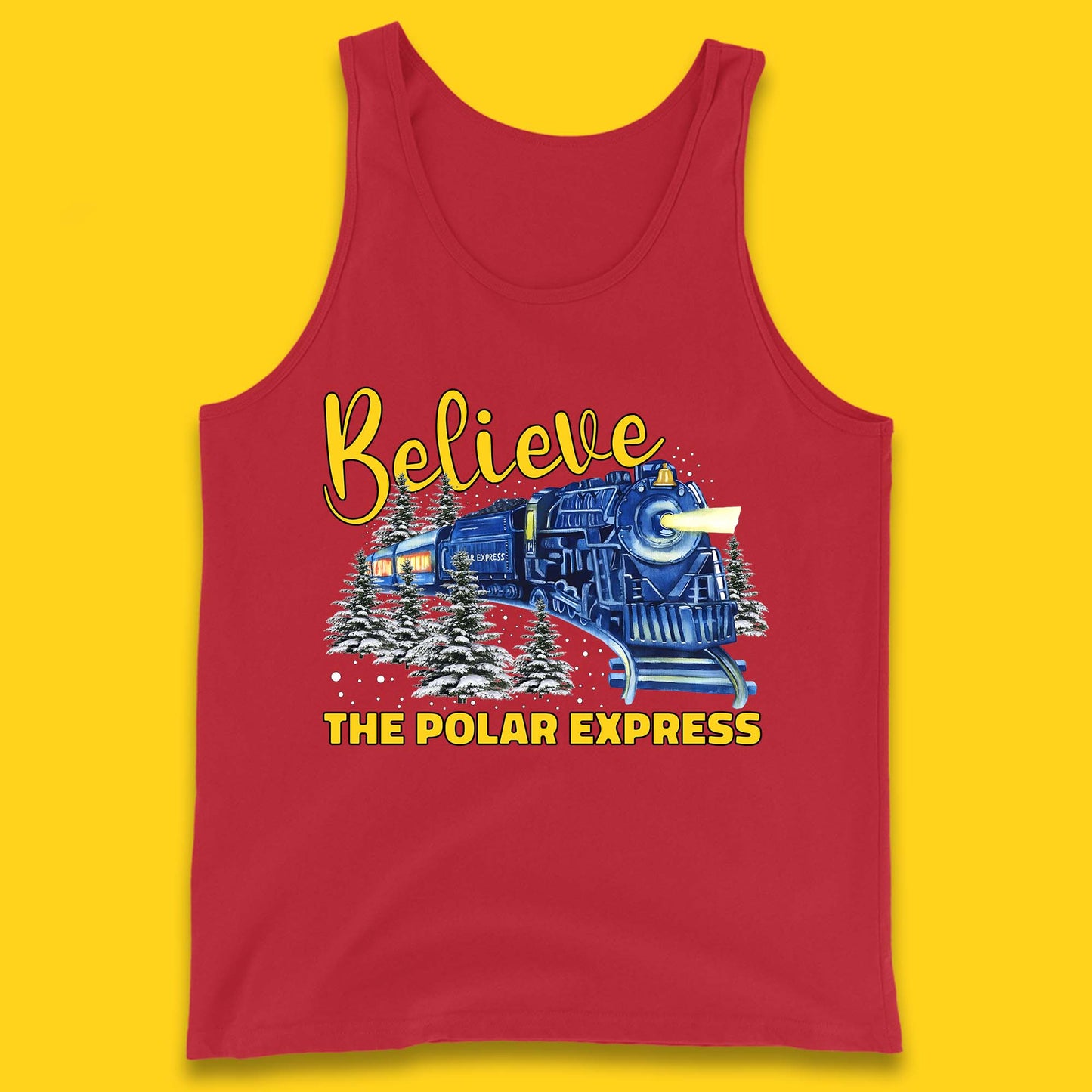 Believe The Polar Express Christmas Train Tank Top