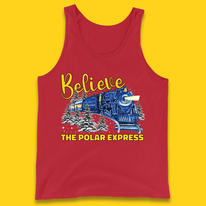 Believe The Polar Express Christmas Train Tank Top
