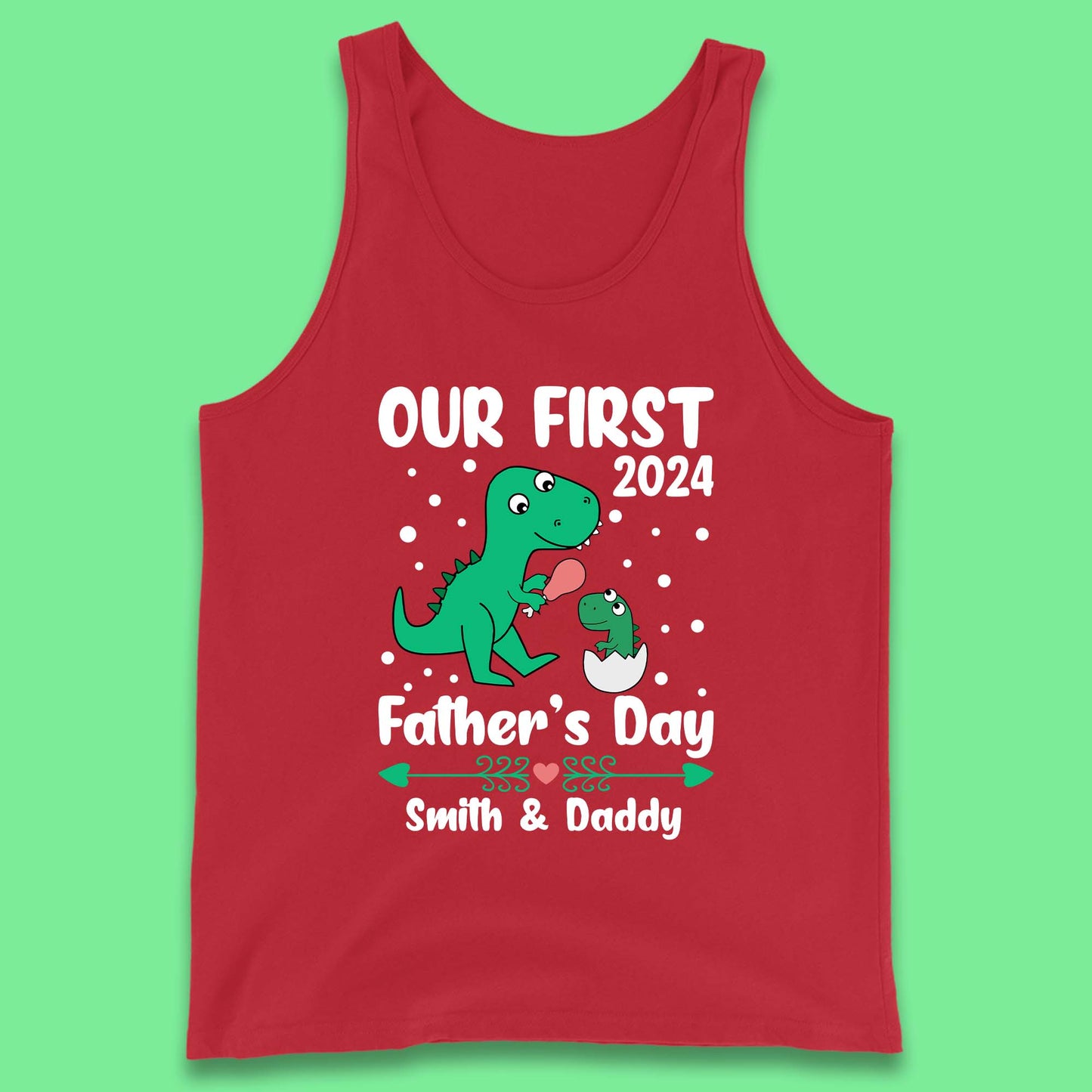 Personalised First Father's Day Tank Top