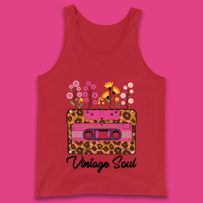 Vintage Soul Western Floral Cassette Tape Retro Wildflower Music Mixtape 80’s 90's Country Music Nostalgia Tank Top