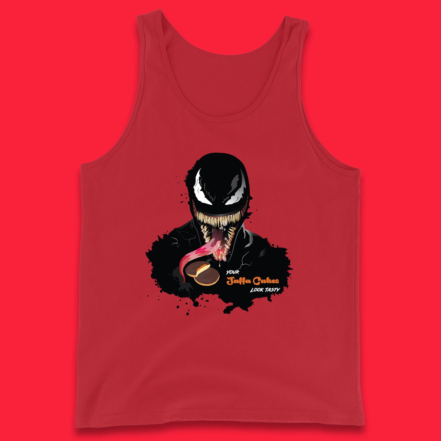 Venom Your Jaffa Cakes Look Tasty Marvel Avengers Venom Face Marvel Comics Movie Character Tank Top