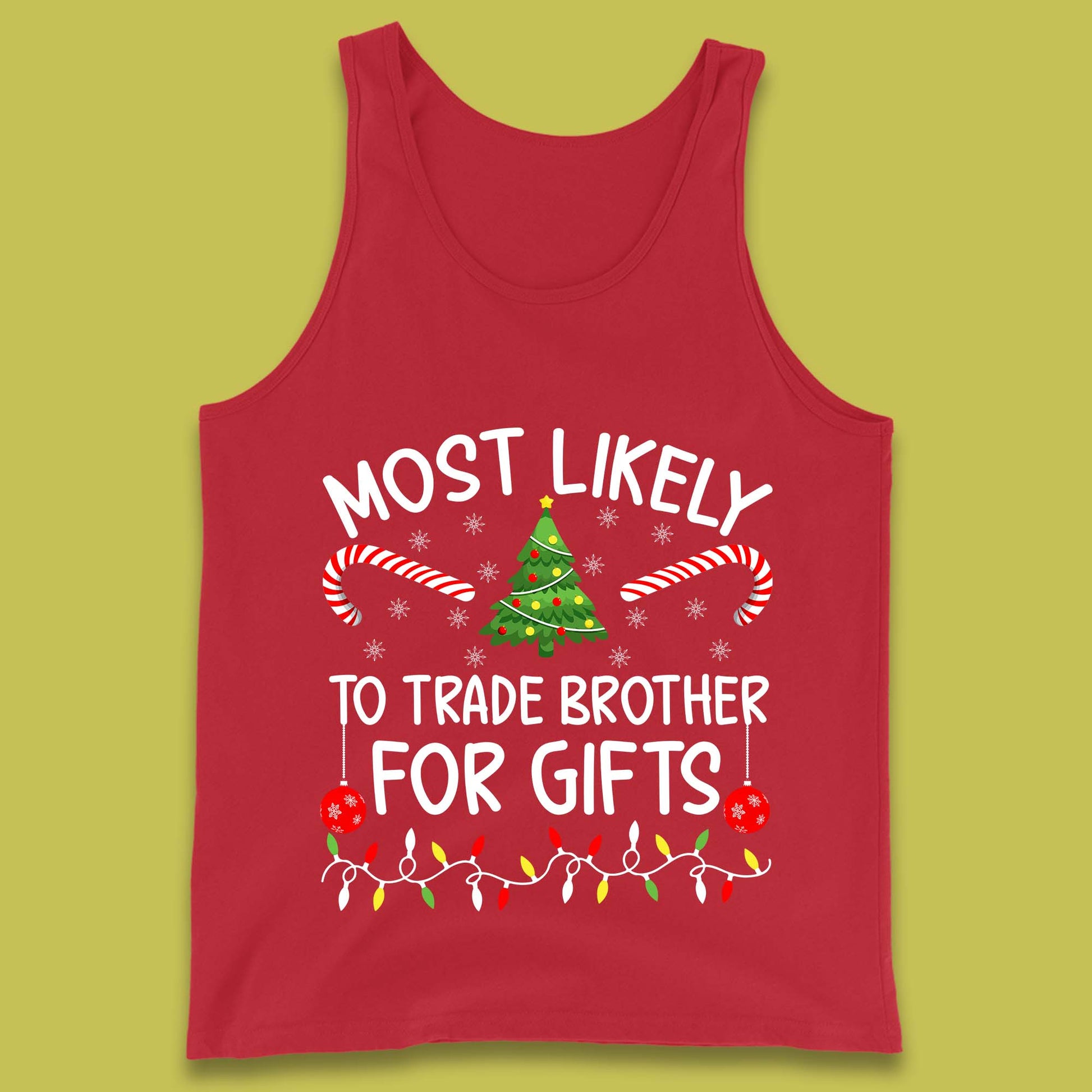 trade brother for christmas gifts tank top