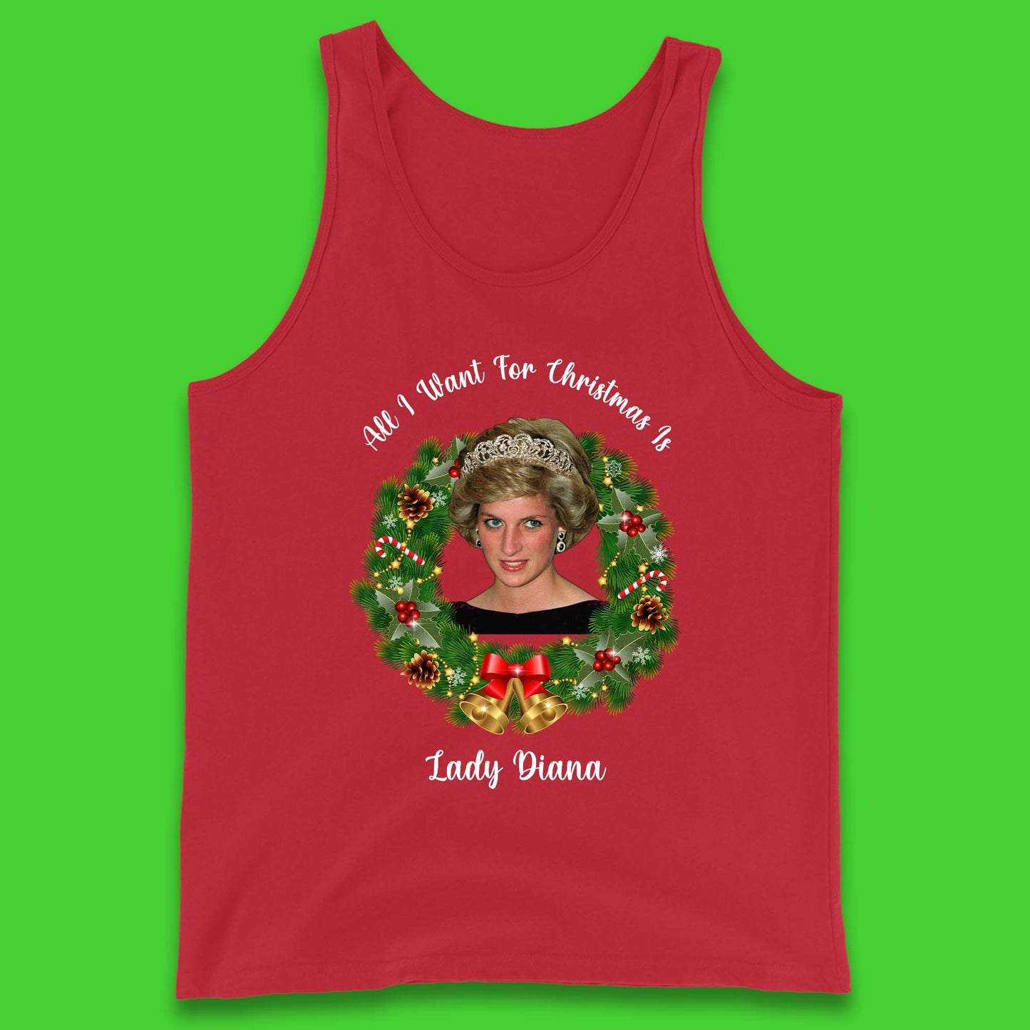 Lady Diana Christmas Tank Top