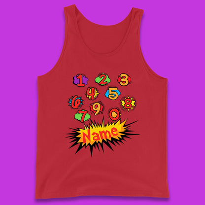 Personalised Number Day Tank Top