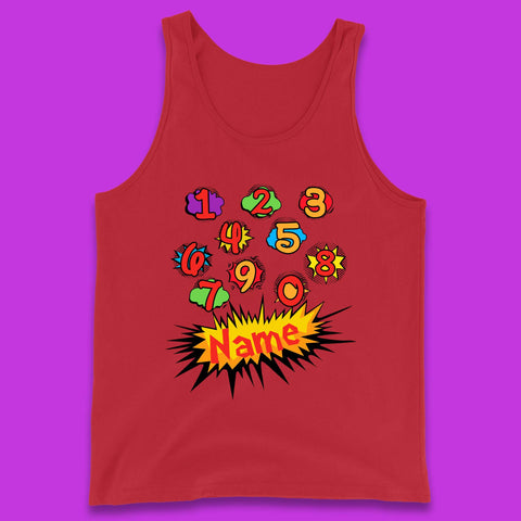 Personalised Number Day Tank Top