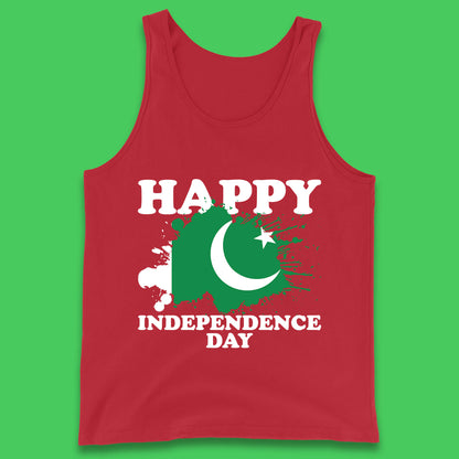 Happy Independence Day Pakistan 14th August Patriotic Pakistani Flag Tank Top