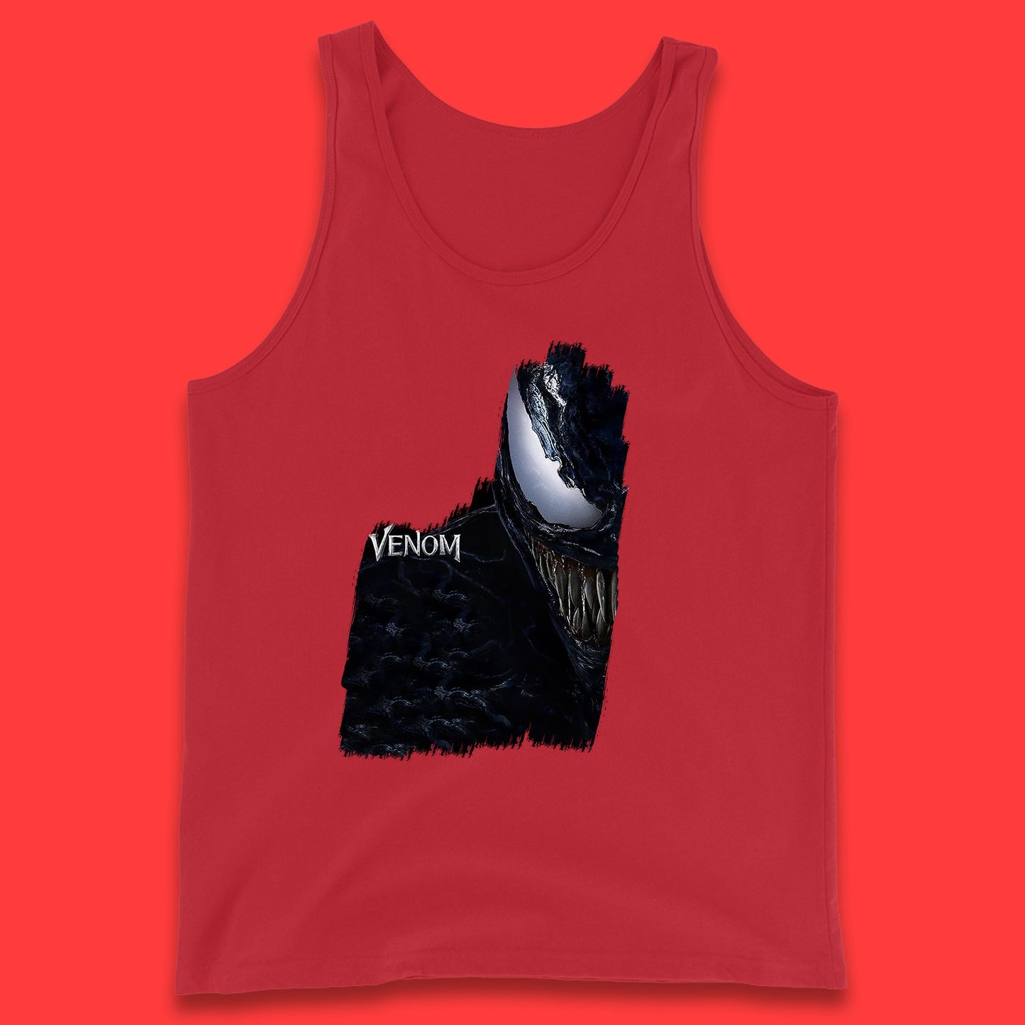 Angry Venom Amoled Half Face And Body Logo Marvel Avengers Superheros Movie Character Tank Top