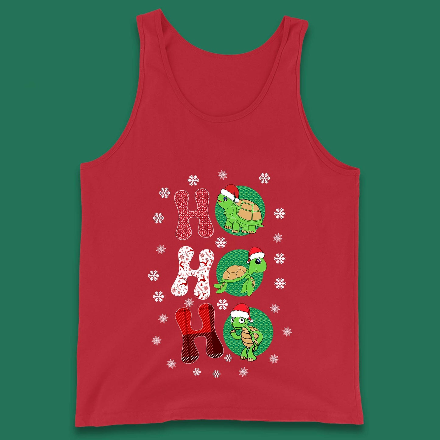 turtles santa tank top