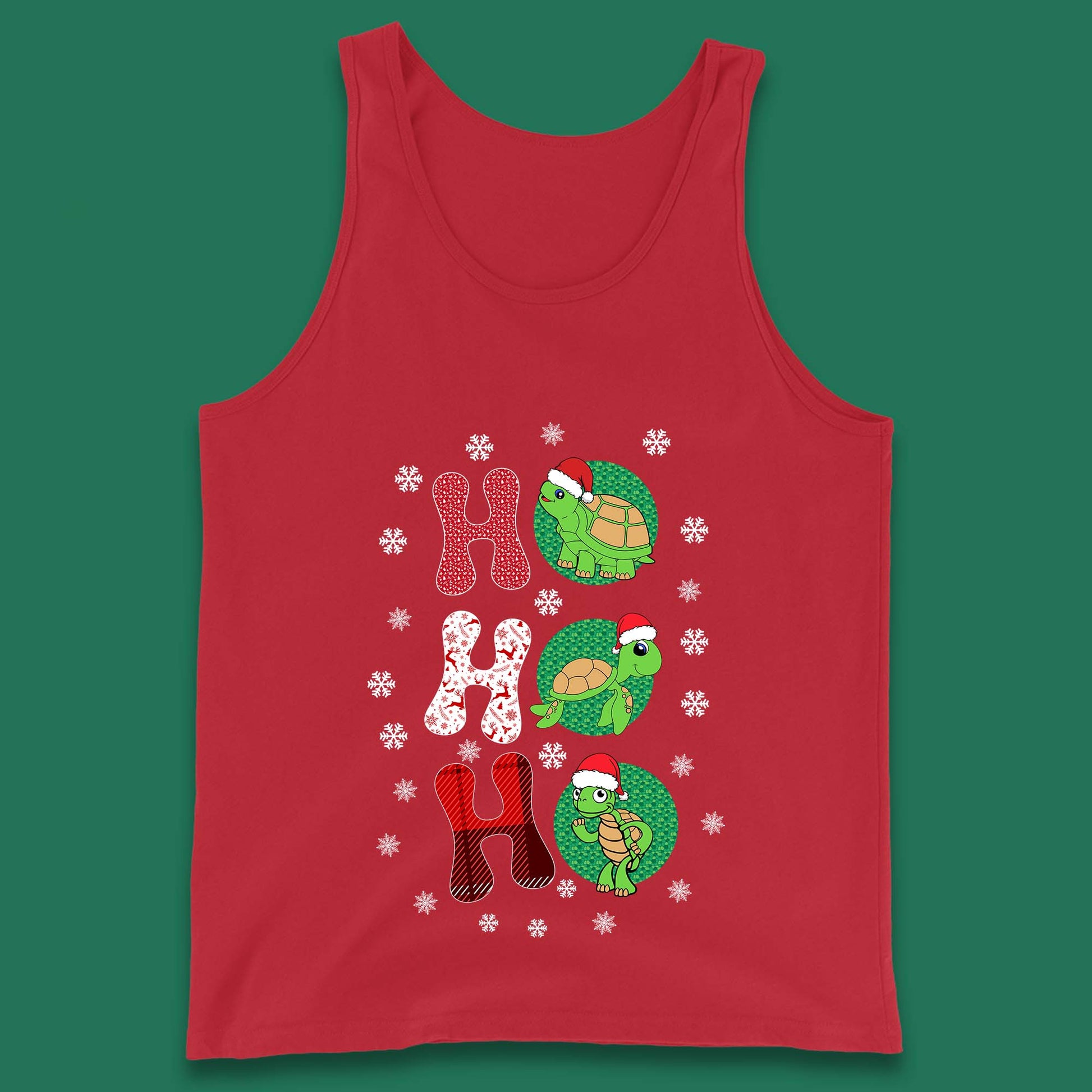 turtles santa tank top