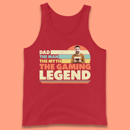 Personalised Dad The Gaming Legend Tank Top