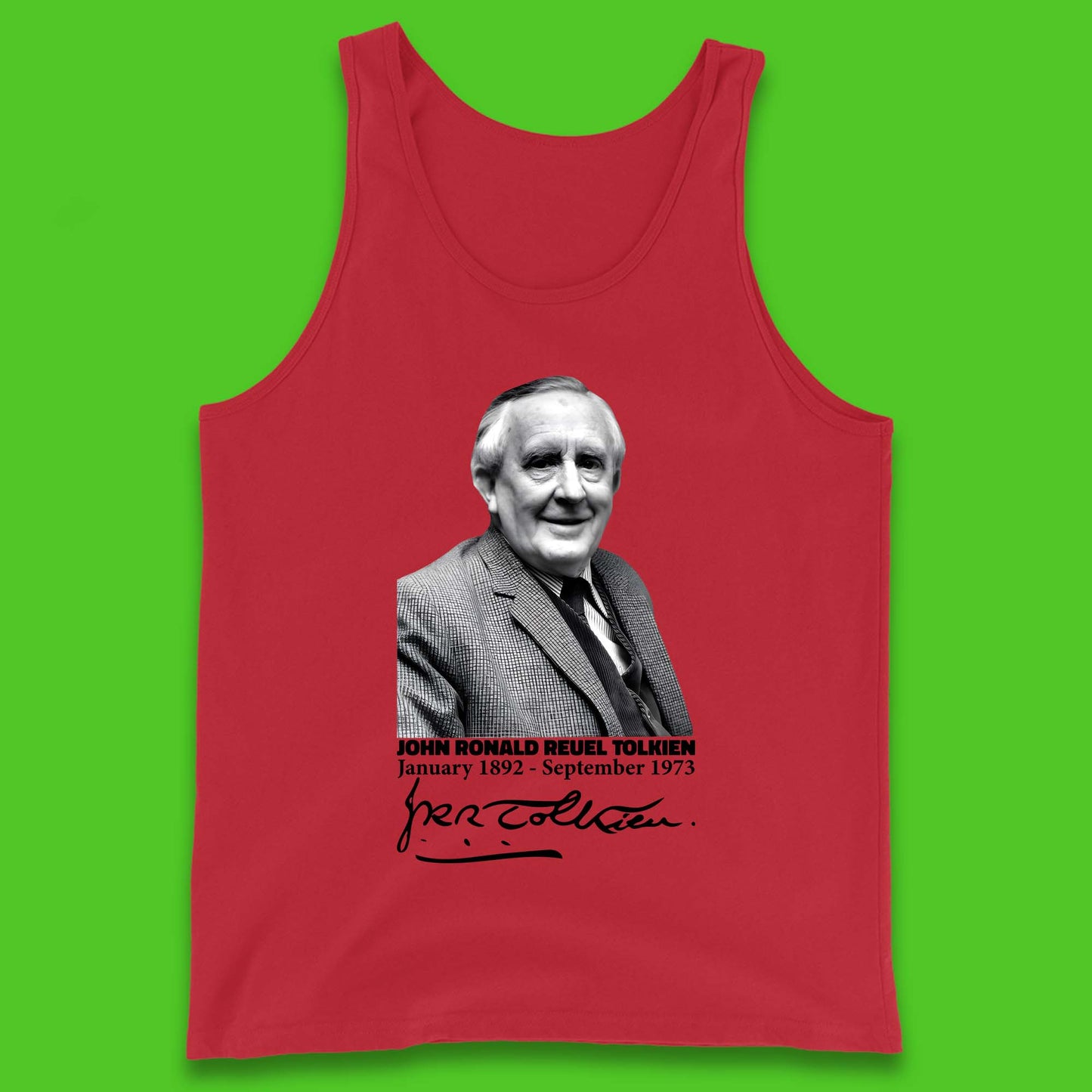John Ronald Reuel Tolkien Signature Tank Top