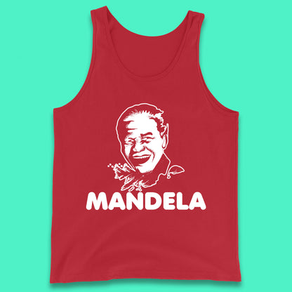 Mandela Portrait Art Black Lives Matter Nelson Mandela International Day Tank Top