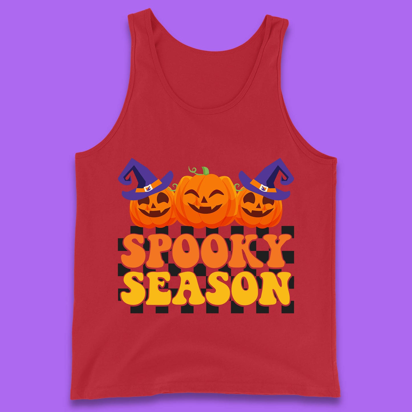 Spooky Season Halloween Jack-O-Lantern Pumpkins Spooky Vibes Tank Top