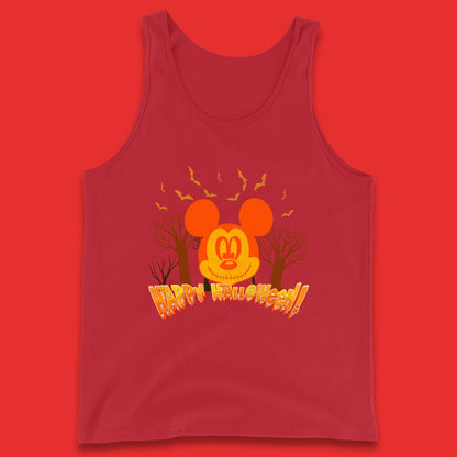 Happy Halloween Mickey Mouse Horror Scary Spooky Jack Face Halloween Disney Trip Tank Top