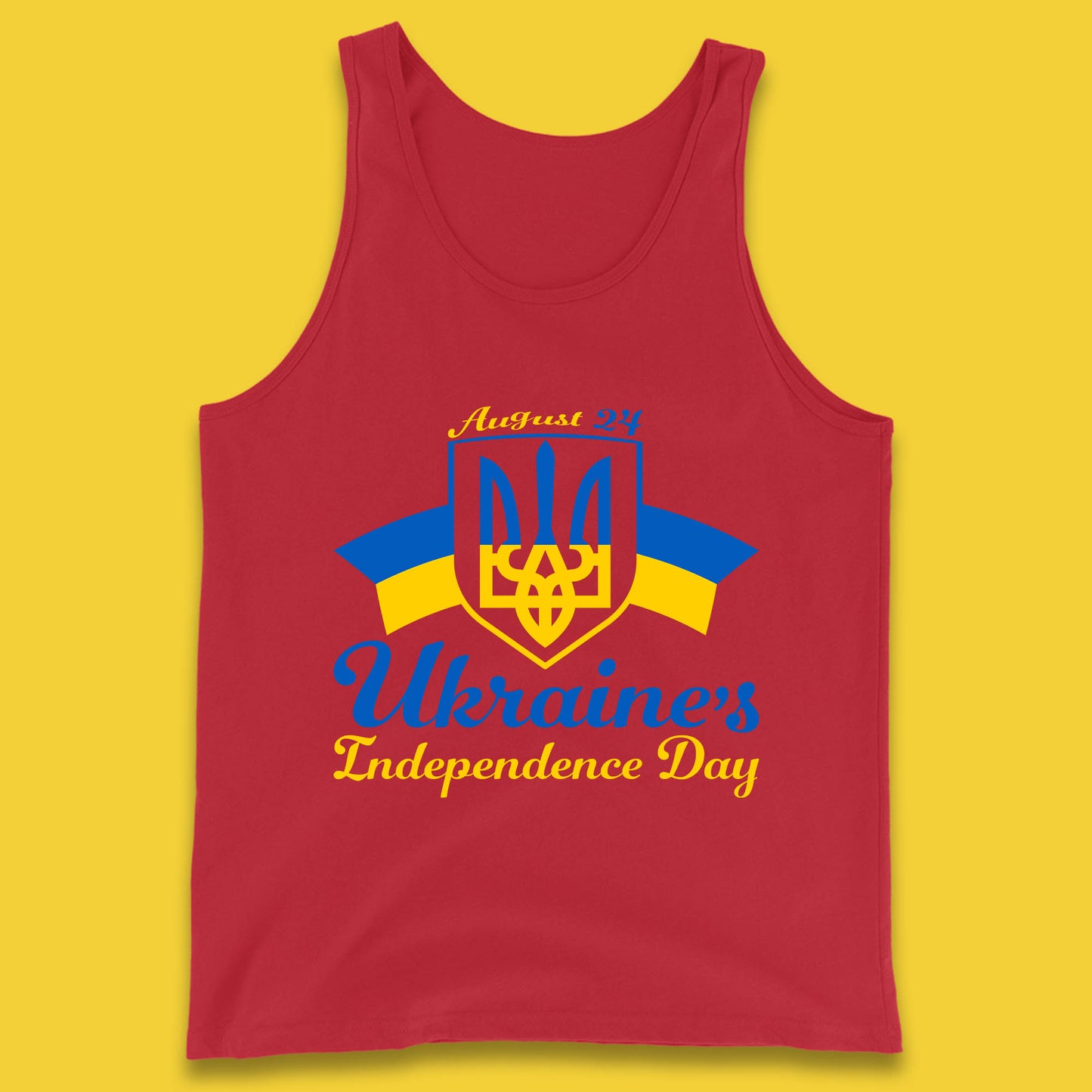 Ukraine's 24 August Ukraine Independence Day Proud Ukrainian Tank Top