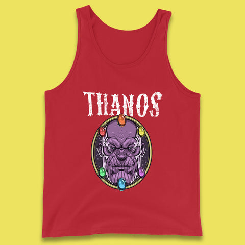 Thanos Avengers Infinity Stones Thanos Comic Book Supervillain Fictional Characters Infinity Gauntlet Marvel Villian Tank Top