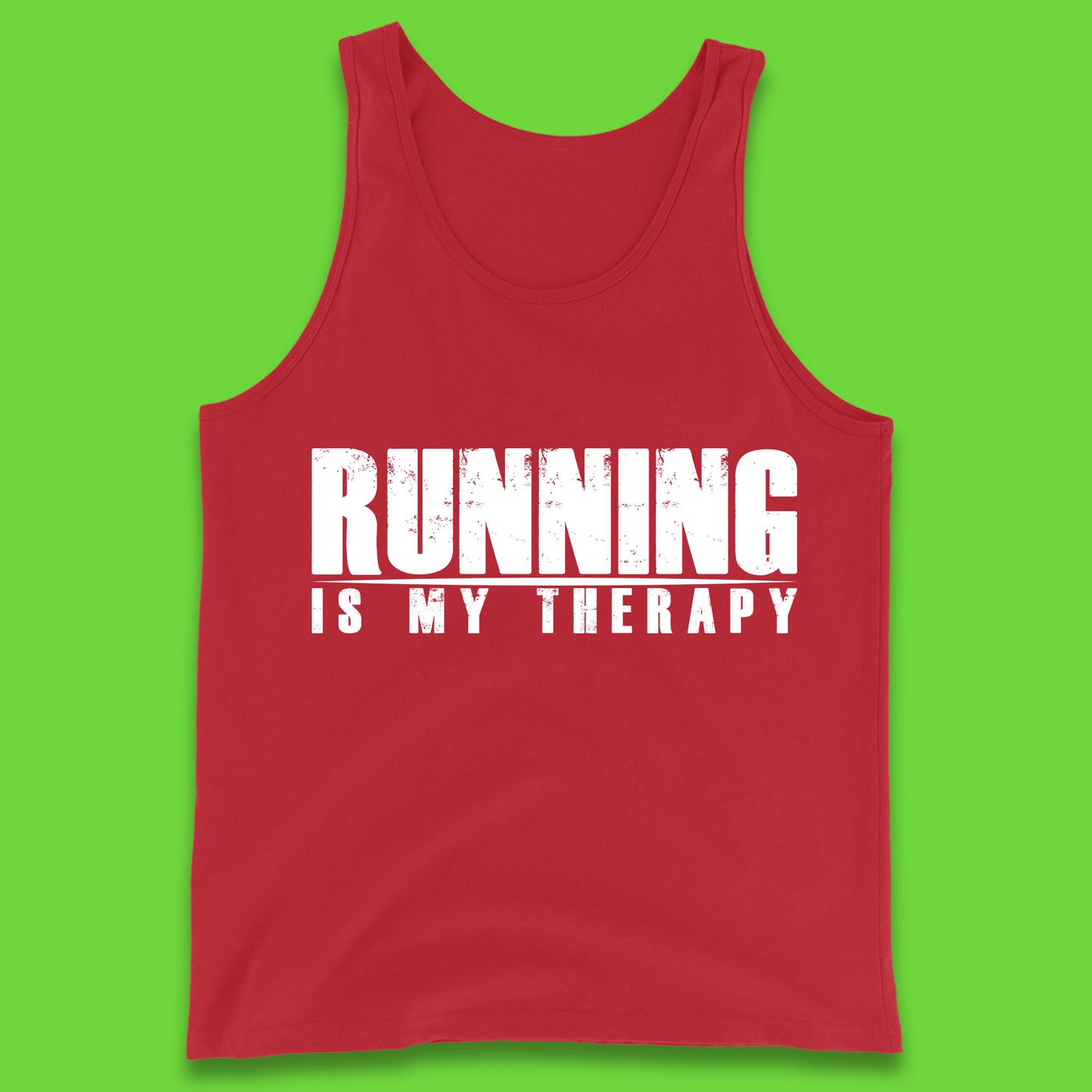 Running Is My Therapy Runner Running Lover Fitness Exercise  Running Therapy Tank Top