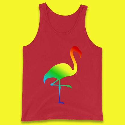 Rainbow Flamingo LGBTQ Gay Rights Pride Parade LGBT Flamingo Lovers Tank Top