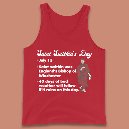 Saint Swithun's Day Swithun Weather Folklore Happy St. Swithin's Day Tank Top