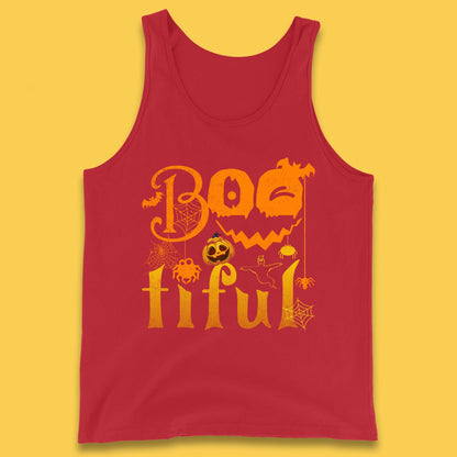 Bootiful Halloween Ghost Funny Boo Ghost Scary Spooky Season Tank Top